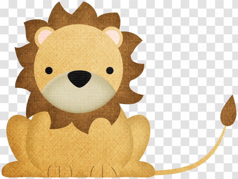 Lion Paper Clip Art - Cartoon - Brown Transparent PNG