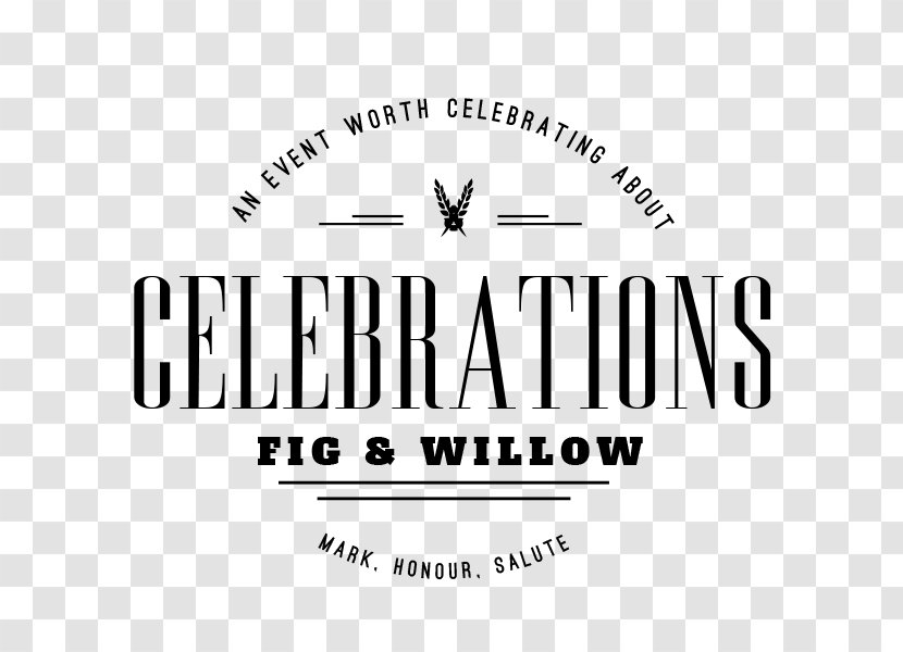 Logo Fig & Willow Brand - White - Beautiful Transparent PNG
