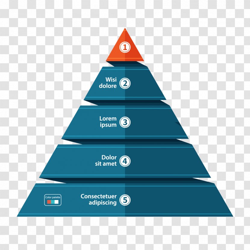 Chart Infographic Pyramid Illustration - Triangle - Business Vector Transparent PNG