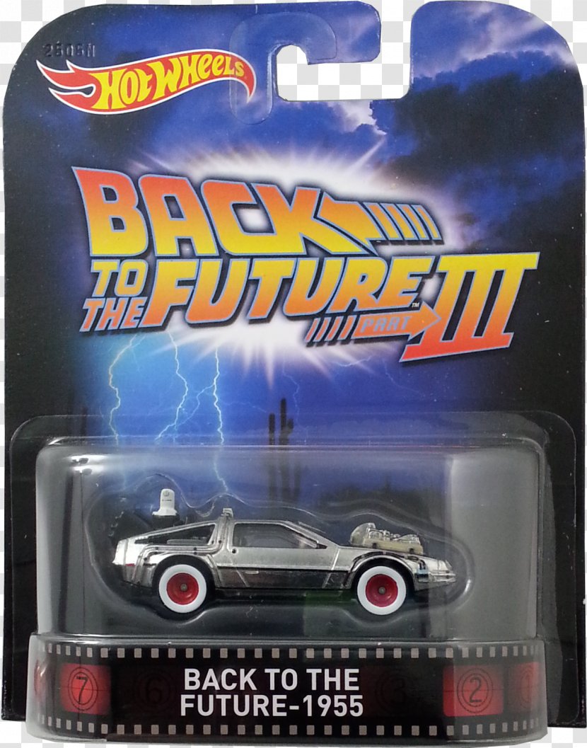 Marty McFly Dr. Emmett Brown DeLorean DMC-12 Hot Wheels Back To The Future - Automotive Exterior Transparent PNG