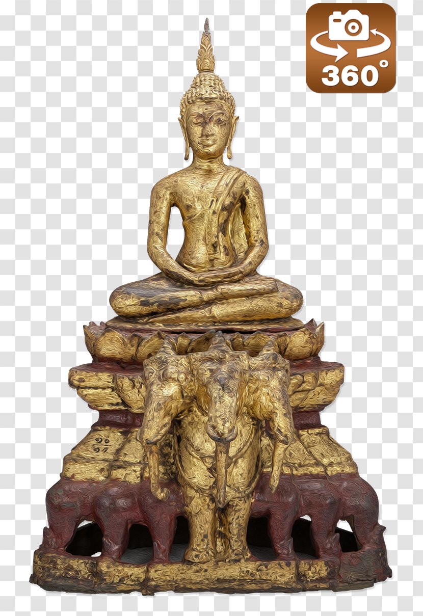 Statue 01504 Bronze Meditation Ancient History - Monument - Virtual Museum Transparent PNG