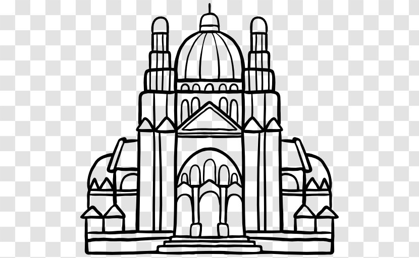 North America Middle Ages Line Art Medieval Architecture - Sacred Heart Icon Transparent PNG