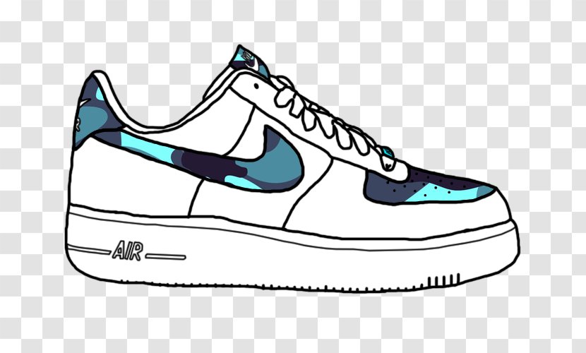 Air Force Sneakers Jordan Nike Shoe - Vector Transparent PNG