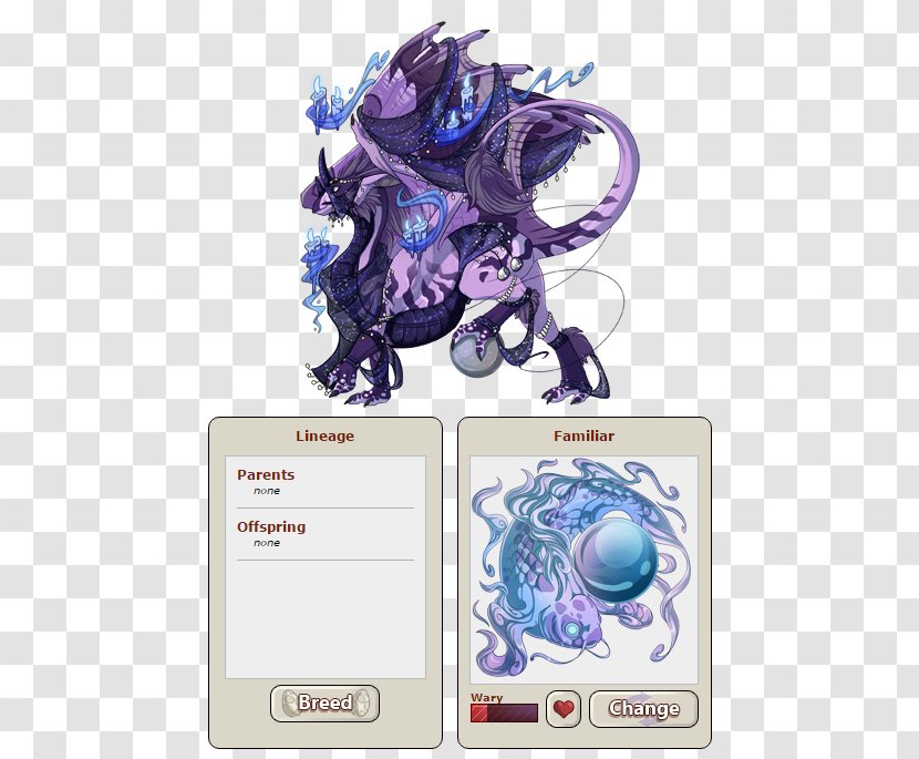 Cartoon Organism Legendary Creature Font - Purple - Ice Dragon Transparent PNG
