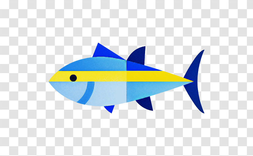 Fish Fish Fin Cobalt Blue Electric Blue Transparent PNG