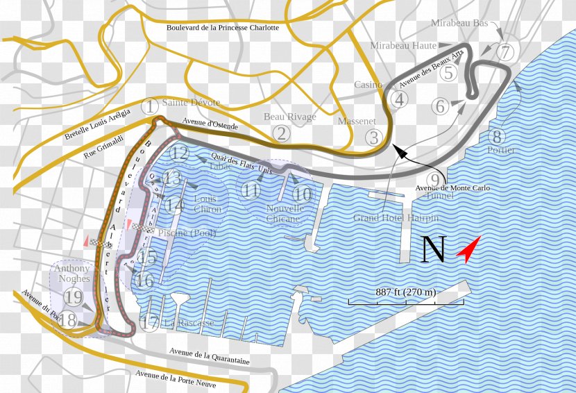 2007 Monte Carlo Rally Monaco Grand Prix Formula 1 Circuit De - Water Resources Transparent PNG