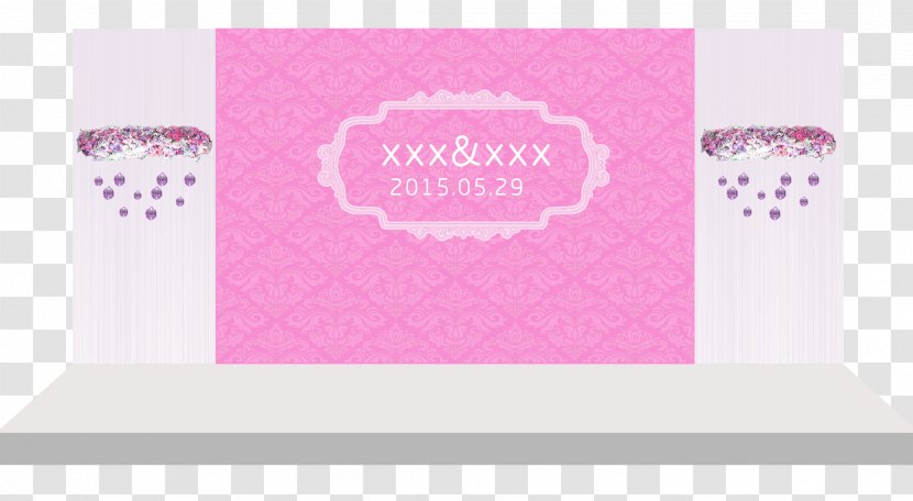Paper Brand Pattern - Magenta - Pink Wedding Renderings Transparent PNG