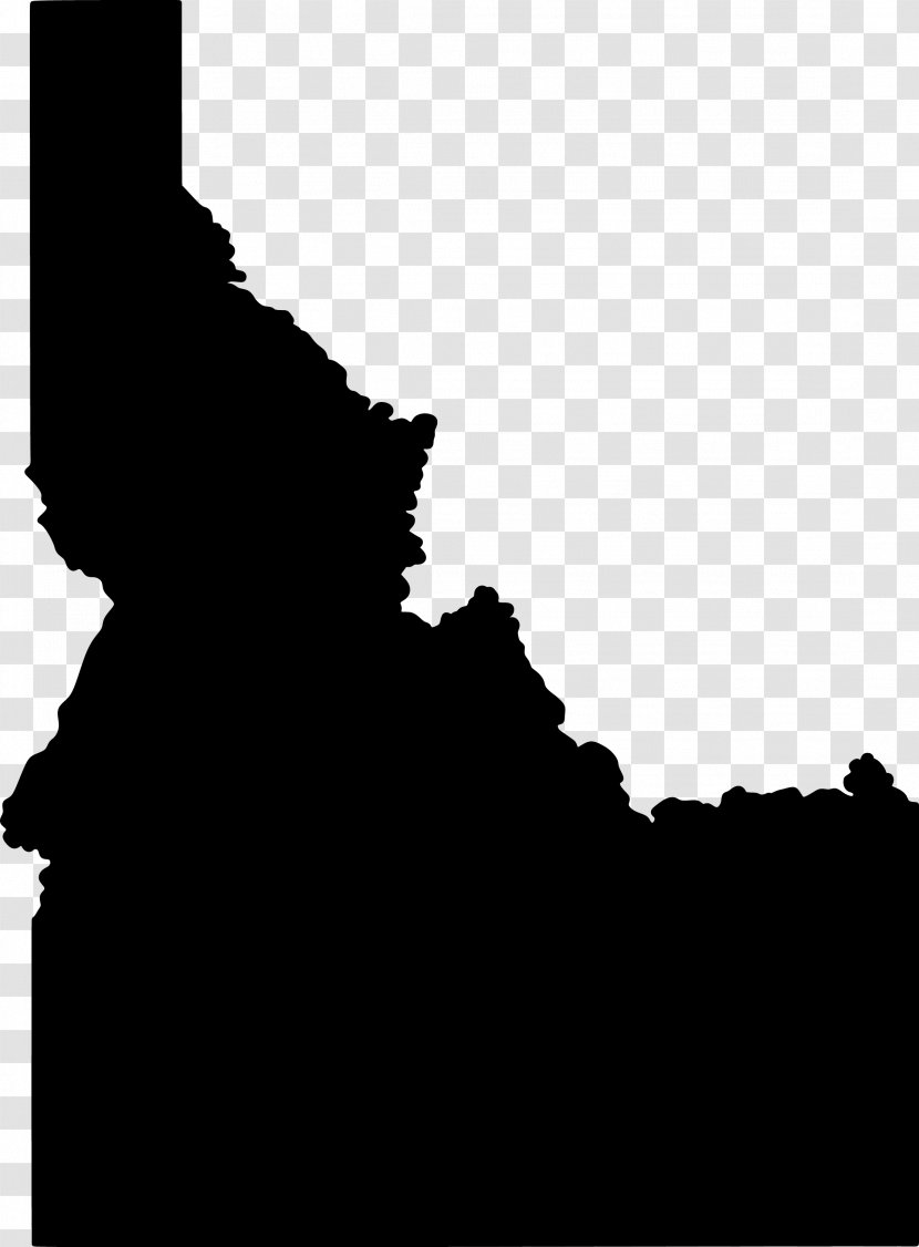 Boundary County, Idaho Mapa Polityczna Physische Karte Vector Map - Black And White - ID Transparent PNG
