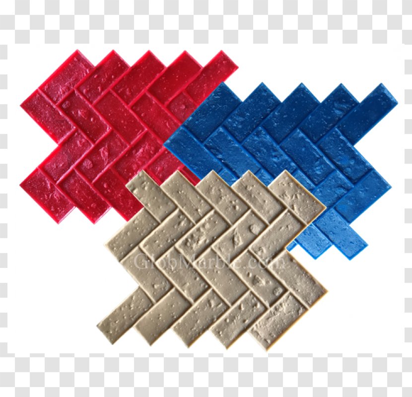 Stamped Concrete Molding Brick Rubber Stamp - Natural - Color Plaster Molds Transparent PNG