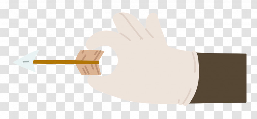Hand Pinching Arrow Transparent PNG