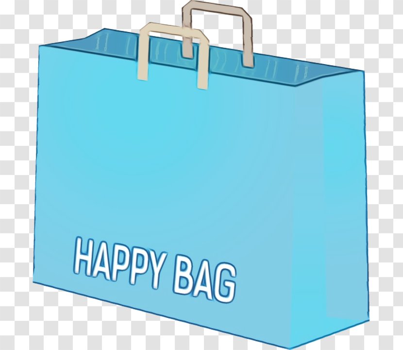 Shopping Bag - Aqua - Office Supplies Rectangle Transparent PNG