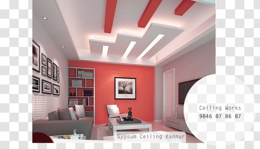 Dropped Ceiling Bedroom Living Room - Plaster - Design Transparent PNG