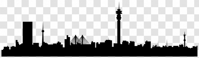 Johannesburg Skyline Silhouette Cityscape - Photography Transparent PNG