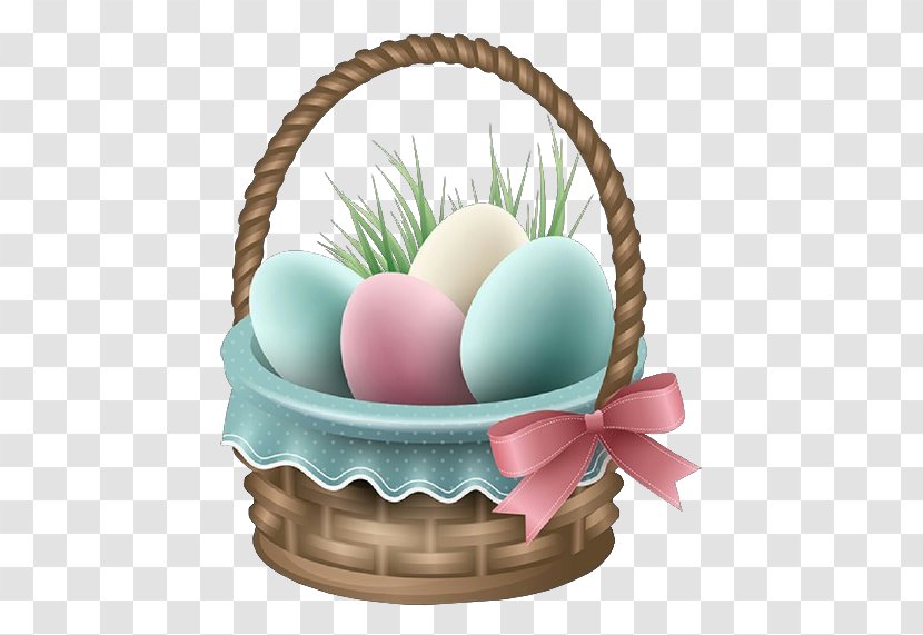Easter Bunny Basket Egg Clip Art - Bird Nest Transparent PNG