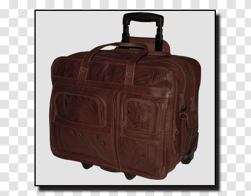 Briefcase Leather Hand Luggage - Brown - Design Transparent PNG