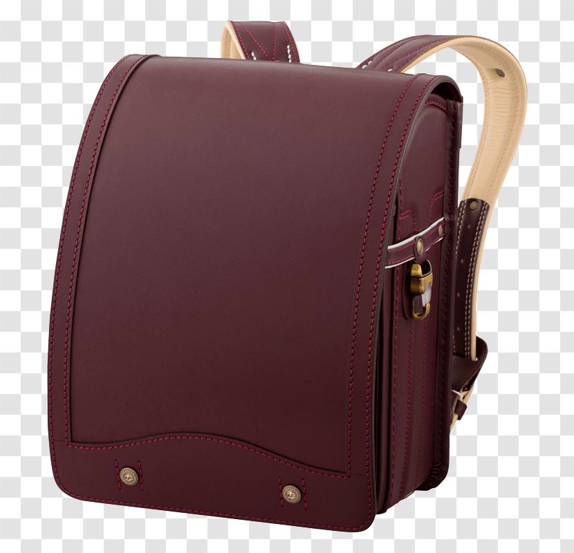 Handbag Leather Randoseru Bronze Color - Fron Transparent PNG
