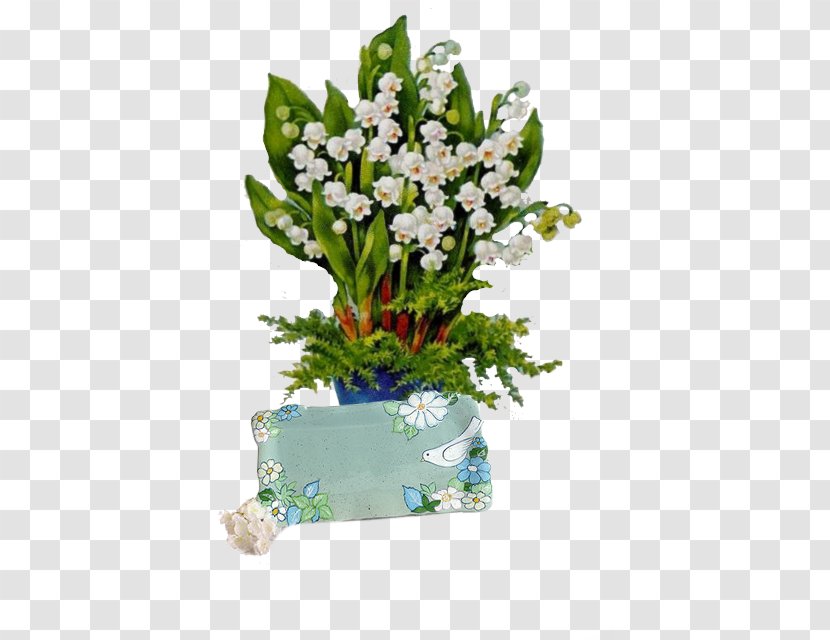 Lily Of The Valley Floral Design Cut Flowers May Day - Vase Transparent PNG