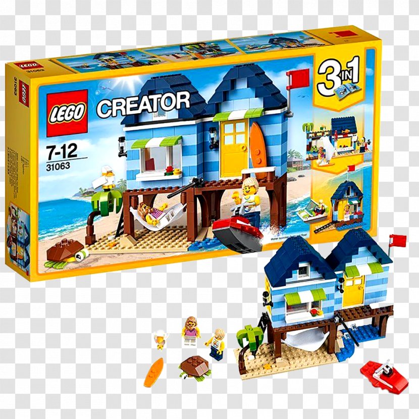 LEGO 31063 Creator Beachside Vacation Lego Toy Block - Group Transparent PNG