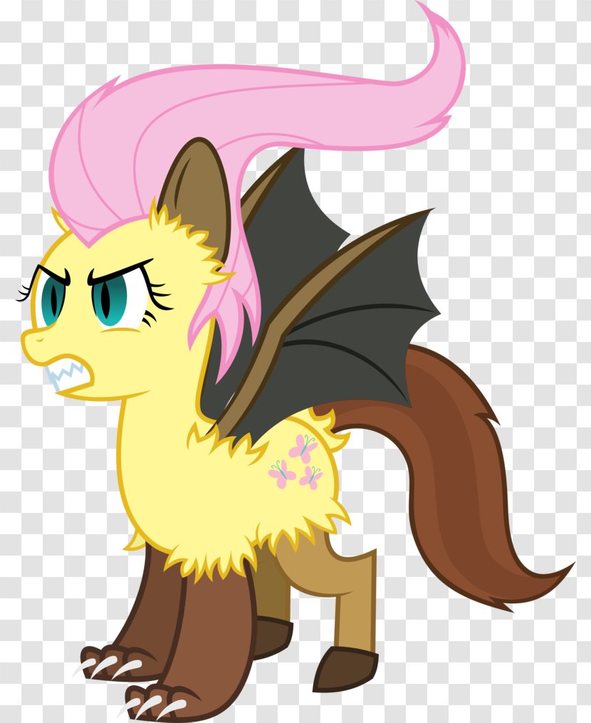 My Little Pony Cat Fluttershy Horse - Mythical Creature Transparent PNG