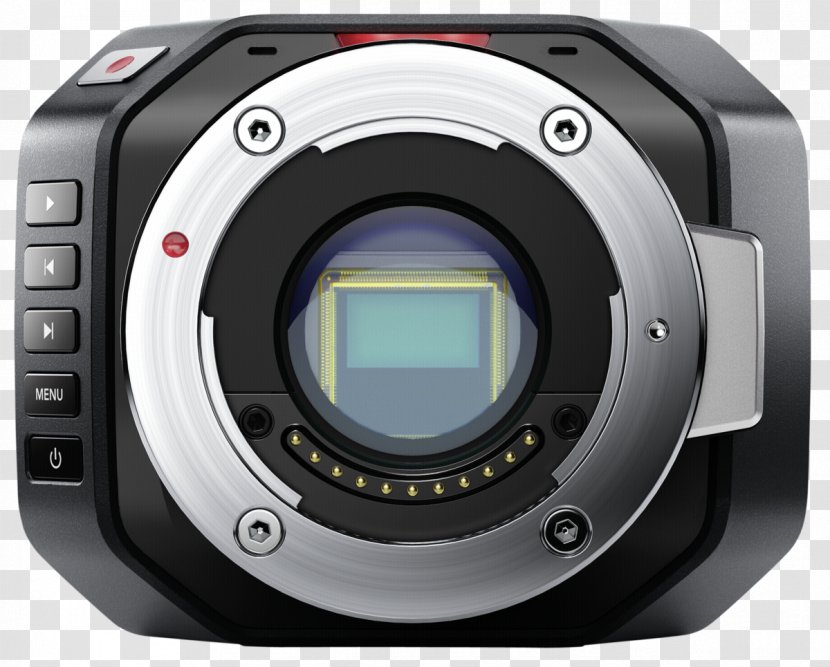 Blackmagic Design Camera Micro Four Thirds System Apple ProRes 4K Resolution - Single Lens Reflex - Viewfinder Transparent PNG