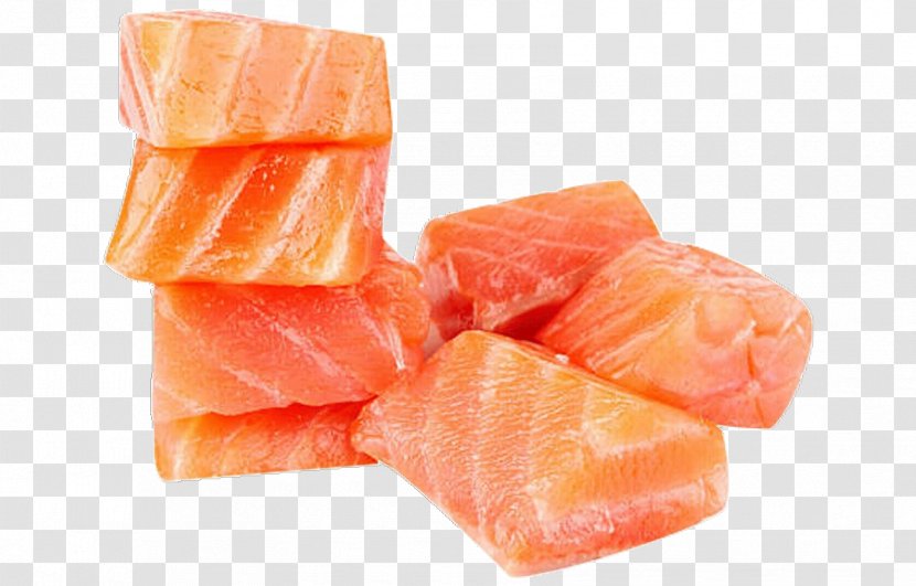 Orange - Smoked Salmon Fish Slice Transparent PNG