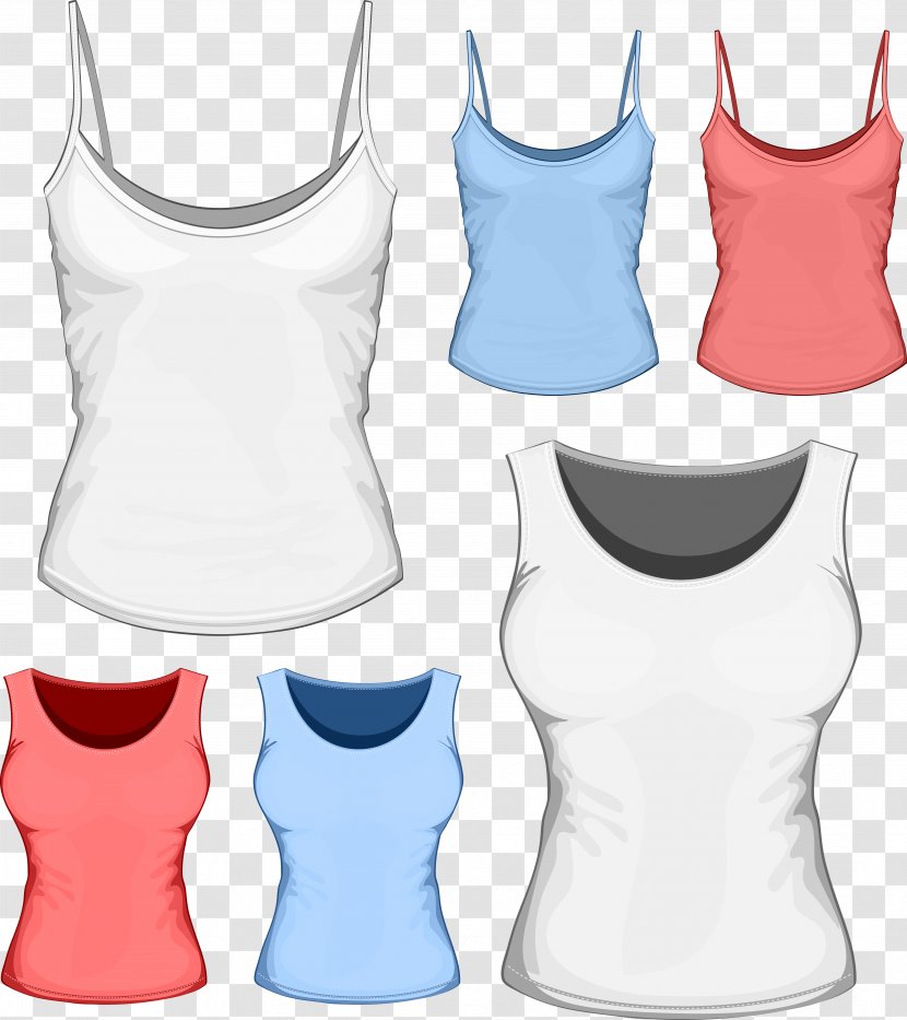 T-shirt Hoodie Clothing - Cartoon - Women's Vest Transparent PNG