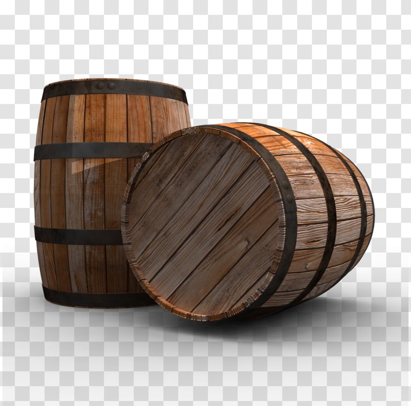 Wine Whiskey Scotch Whisky Beer Barrel - Wooden Background Transparent PNG