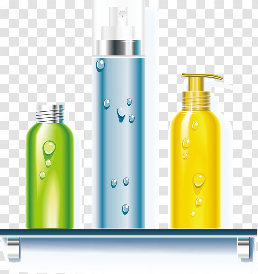 Cleaning Cleanliness Icon - Skin Care - Yellow Bottle Material Vector Transparent PNG
