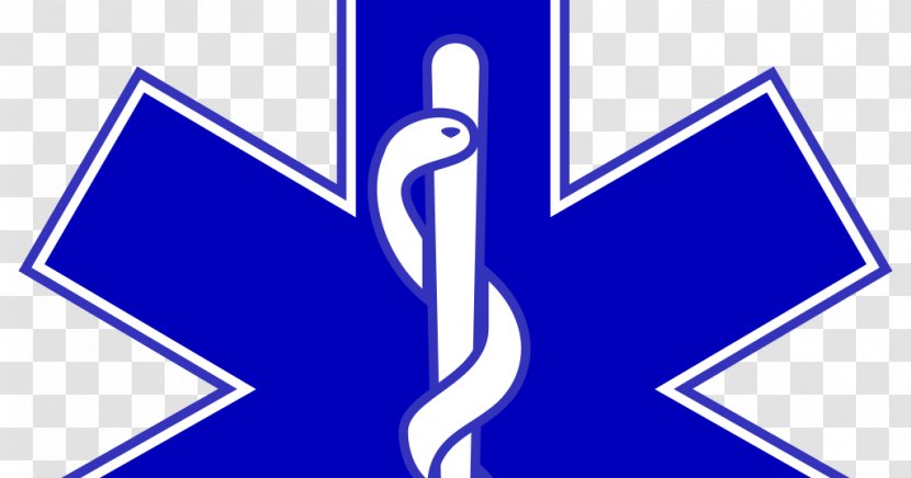 Star Of Life Emergency Medical Services Technician Paramedic - Electric Blue - Enfermero Transparent PNG
