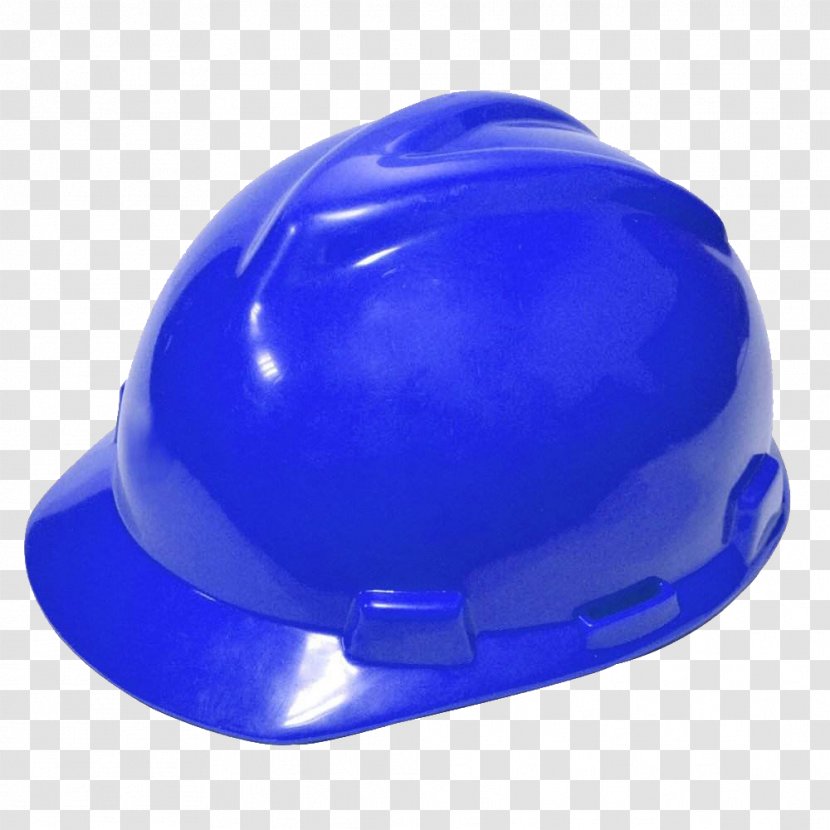 Machining Plastic 3D Printing Rapid Prototyping Hard Hat - Cobalt Blue - Helmet Transparent PNG
