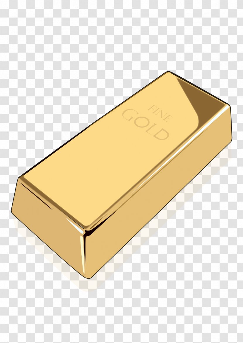 Gold Bar Metal Ingot Platinum - ID Transparent PNG