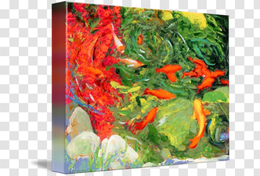 Koi Goldfish Painting Transparent PNG