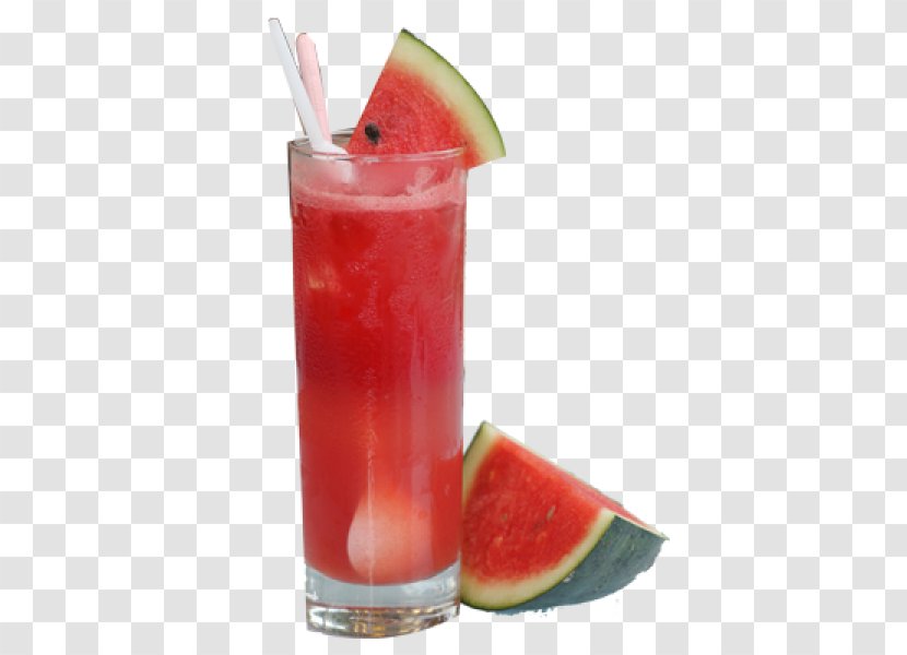 Watermelon Juice Cocktail Garnish Sea Breeze Limeade - Heart Transparent PNG