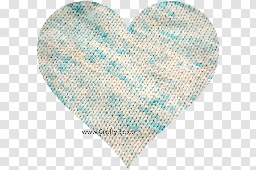 Turquoise Wool Pattern - Heart - Clouds Transparent PNG