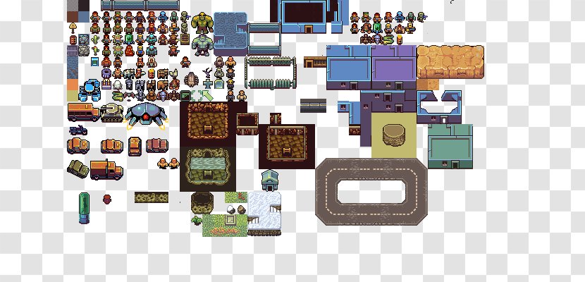 Tile-based Video Game Sprite Post-Apocalyptic Fiction 2D Computer Graphics - Games - Unity 2d Transparent PNG