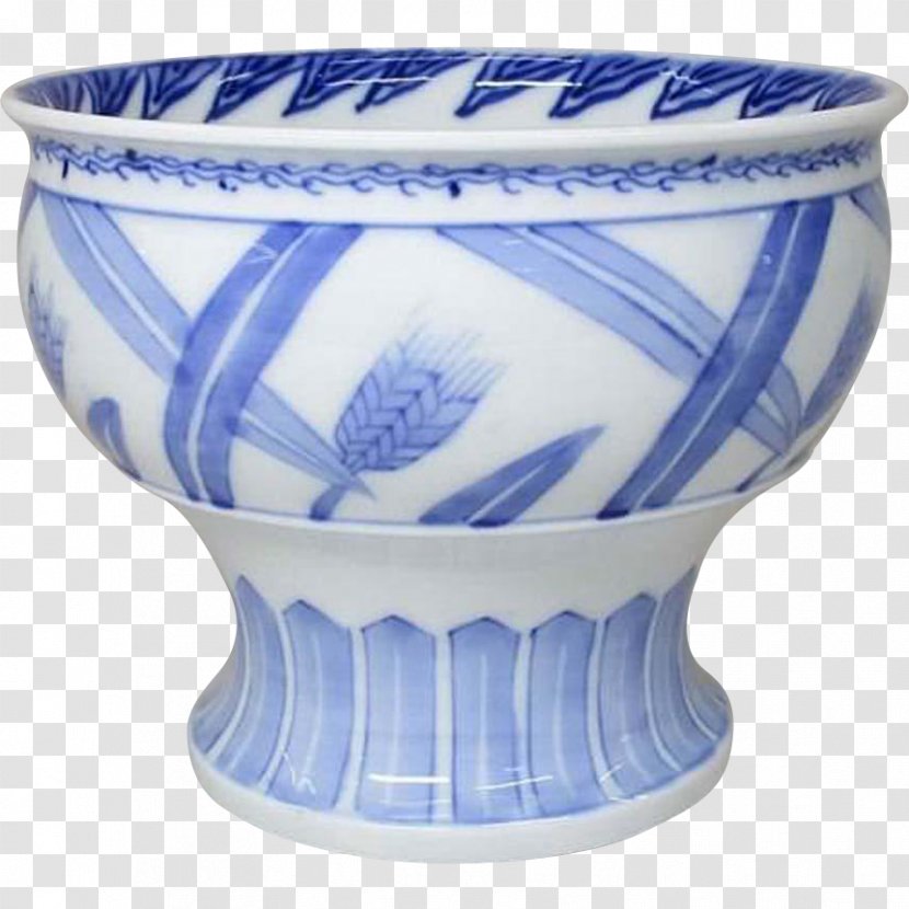 Blue And White Pottery Hasami Hirado Ceramic - Purple - Cup Transparent PNG
