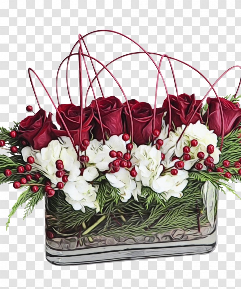 Floral Design - Watercolor - Flowerpot Anthurium Transparent PNG
