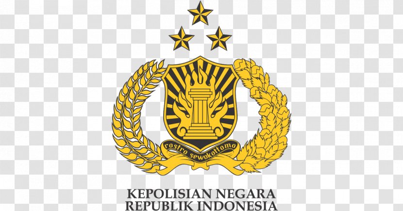 Indonesian National Police Army Officer - Crest Transparent PNG