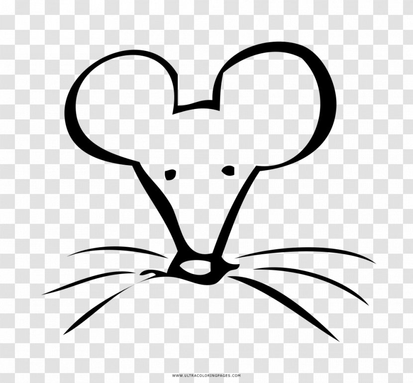 Computer Mouse Drawing Coloring Book Black And White Clip Art - Flower Transparent PNG