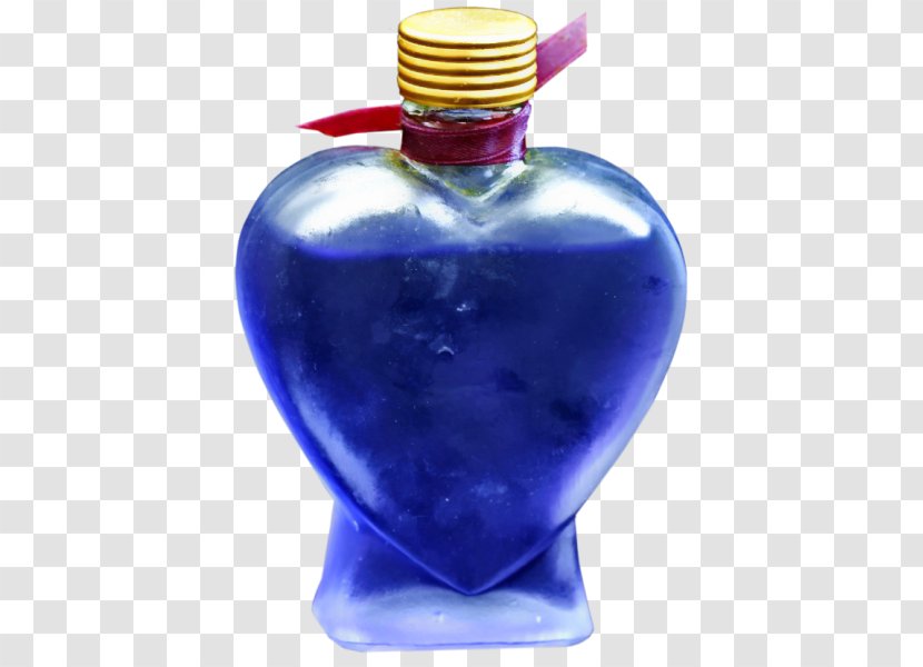 Glass Bottle Cobalt Blue Transparent PNG
