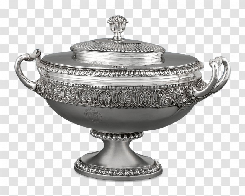 Tureen Silver Regency Era Georgian Bowl - Exquisite Decoration Transparent PNG