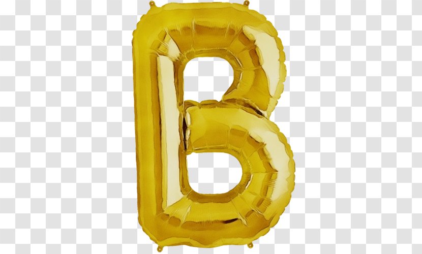 Birthday Balloon Cartoon - Northstar Balloons - Yellow Foil Transparent PNG