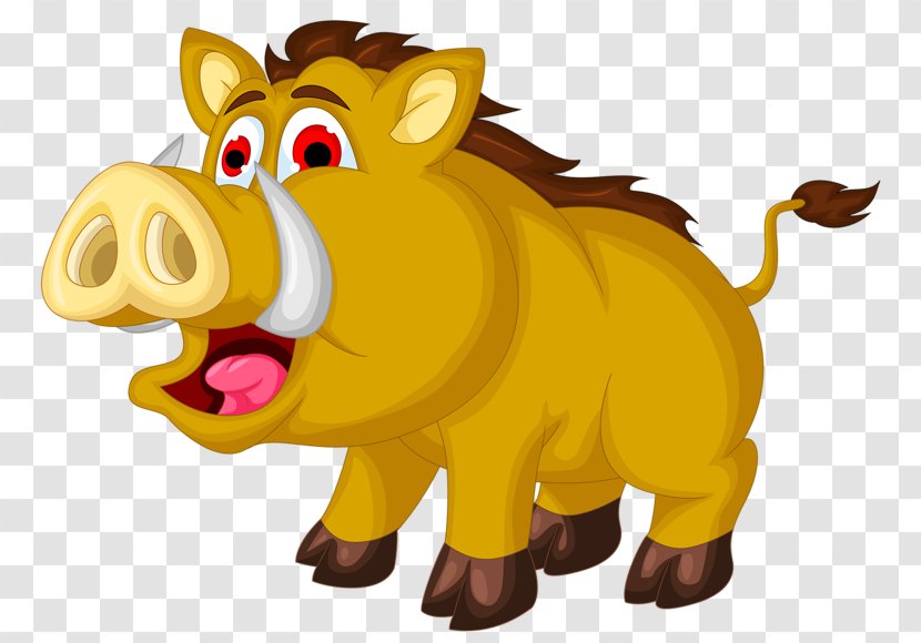 Wild Boar Animation Illustration - Stock Photography - Tusks Transparent PNG