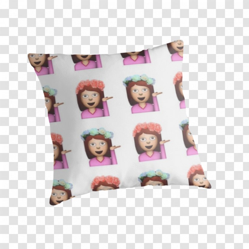 Throw Pillows Cushion Pink M - Pillow - Sassy Emoji Transparent PNG