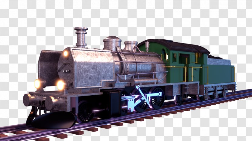 Train Rail Transport Diesel Locomotive Railroad Car - Machine - Hand-painted Toy Transparent PNG