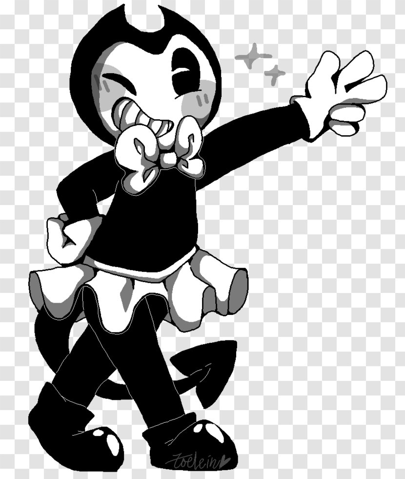 Bendy And The Ink Machine Cartoon Chapter Clip Art - White - Dancing Child Transparent PNG