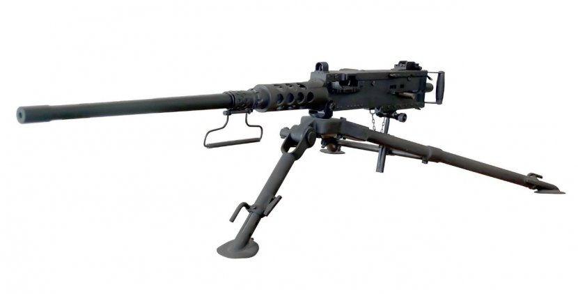 M2 Browning Heavy Machine Gun .50 BMG M1919 - Silhouette Transparent PNG