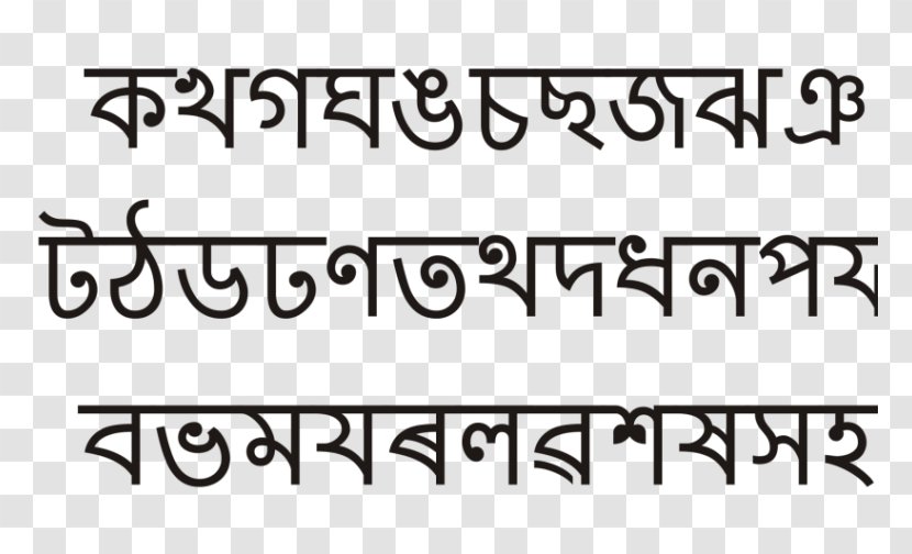Naharkatiya College Assamese Alphabet Eastern Nagari Script Abugida - Wikipedia - Number Transparent PNG