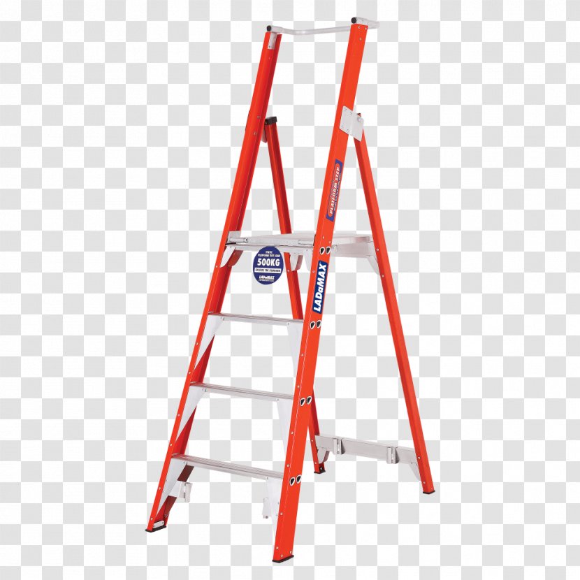 Ladder Aluminium Fiberglass Keukentrap Repstege - Tool Transparent PNG