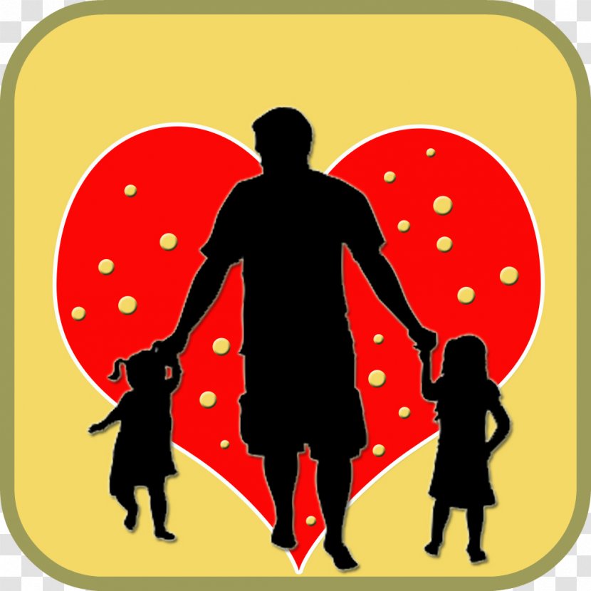 Silhouette Father Daughter Child Son  Tattoo  Day Transparent PNG